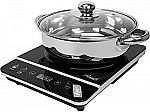 Rosewill Induction Induction Cooktop w/ Stainless Steel Pot $40