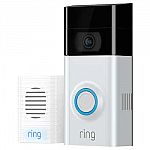 Costco Members: Ring Video Doorbell 2 + Chime + 1-Yr Cloud Recording $140