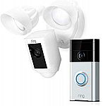 Ring Floodlight Cam + Ring Video Doorbell Bundle $249
