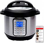 Instant Pot Smart WiFi 6 Quart Electric Pressure Cooker, Silver $89.95