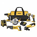 Home Depot - DEWALT 20-Volt MAX Lithium-Ion Cordless Drill/Driver Combo Kit (7-Tool) with (2) 20-Volt Batteries $349 and more