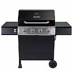Dyna-Glo 4-Burner Open Cart LP Gas Grill in Black $99 (Org $ 179)