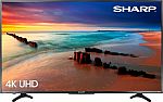 Sharp 55" Class LED 2160p Smart 4K UHD TV with HDR Roku TV $300