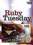 $50 Ruby Tuesday Gift Card $40