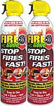 2-Pack of 16-oz Fire Gone White/Red Fire Suppressant Canisters $10 and more