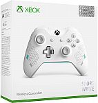 Microsoft Xbox One Wireless Controller (Sport White Special Edition) $42