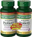 2x100ct Nature's Bounty Probiotics Dietary Supplement $5.47