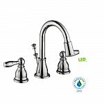 Glacier Bay Mandouri 8 in. Widespread 2-Handle LED High-Arc Bathroom Faucet $59 (save $30)