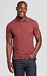 Men's Standard Fit Short Sleeve Solid Jersey Polo Shirt $4.48 (70% off) and more
