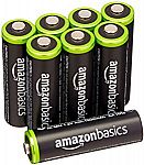 8-pk AmazonBasics AA Rechargeable Batteries Pre-charged $12.20