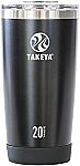 Takeya Actives Insulated Stainless Tumbler with Flip Lid, 20oz $3.76 and more (add-on)