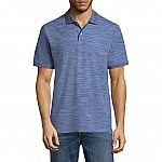 St. John's Bay Short Sleeve Solid Performance Pique Polo Shirt 3 for $17 and more
