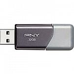 PNY 128 GB Turbo USB 3.0 Flash Drive $10.19 32GB (Gain $5.41)
