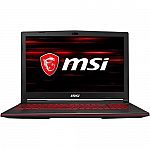 MSI GL63 15.6" FHD IPS Gaming Laptop (i7-8750H 8GB 128GB SSD+1TB GTX 1050Ti) $899