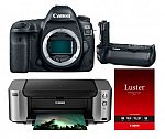 Canon 5D Mark IV Body + BG-E20 Grip + Pro-100 Printer $2799 (After Rebate) and More