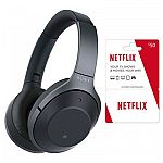Sony WH1000XM2 Noise Cancelling Headphones + $50 Netflix Gift Card $298