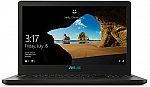 ASUS VivoBook 15.6” FHD IPS Gaming Laptop (i5-8250U, 8GB 256GB SSD GTX 1050 Fingerprint K570UD-ES54) $599