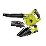 Ryobi 18V ONE+ Cordless Sweeper and Vacuum Combo Kit with 1.3 Ah Battery and Charger $59 (Org $89)