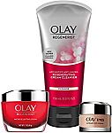 Olay Anti-Aging Skincare Kit with Regenerist Cleanser, Moisturizer & Eye Cream $45 and more