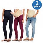 2-Pairs Full-Panel 5-Pocket Bootcut Maternity Jeans $0.12
