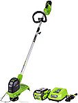 Greenworks 12-Inch 40V Cordless String Trimmer with 2.0 AH Battery $92 (Org $138)