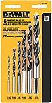DEWALT DW1720 Brad Point Bit Set, 6-Piece $7.47 (63% Off)