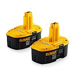 2-Pack DEWALT 18-Volt 2.4-Amp-Hours Nickel Cadmium Power Tool Battery Kit $79 (Org $149)