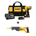 DEWALT 20-Volt Max 1/2-in Cordless Drill with Reciprocating Saw $139 (48% Off)