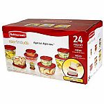 24-Piece Rubbermaid Easy Find Lids Food Storage Container Set $8.98 (Org $16.50)