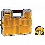 DEWALT 10-Compartment Deep Pro Small Parts Organizer with 16 ft. Tape Measure $15
