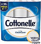 Cottonelle Ultra CleanCare Toilet Paper 24 Mega Rolls $14.73