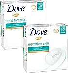 20-Pack 4oz Dove Beauty Bar (Sensitive Skin) $13.88 & More