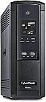 CyberPower BRG1500AVRLCD Intelligent LCD UPS System, 1500VA/900W, 12 Outlets, AVR, Mini-Tower $125