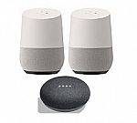 2 Pack Google Smart Speaker with Google Assistant $158 + Free Google Home Mini