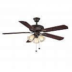Glendale II 52 in. Oil Rubbed Bronze Ceiling Fan $26