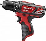 Milwaukee 2462-20 M12 12V Li-Ion Cordless Impact Driver $35 Milwaukee 2407-20 M12 3/8 Drill Driver $32 (Bare tool)