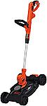 BLACK+DECKER BESTA512CM Electric Mower 12" 3in1 Compact Lawn $58 (Org $80)