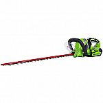 Greenworks 24" G-Max 40V Lithium-Ion Cordless Rotating Hedge Trimmer $80