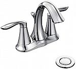 Moen Eva Two-Handle Centerset Bathroom Faucet $66.49 and more