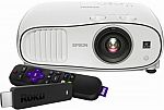 Epson - Home Cinema 3700 1080p 3LCD Projector & Roku Streaming Stick Package $999
