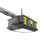 Ryobi Ultra-Quiet 2 HP Belt Drive Garage Door Opener with Battery Backup $178