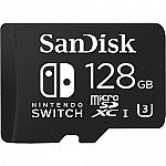 Official Nintendo Switch Sandisk 128GB micro SDXC Card $21.59 (org $114)
