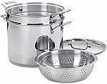 4-Piece  Cuisinart Chef's Classic Stainless 12-Quart Pot Set $38 (org $150)