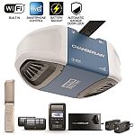Chamberlain 1.25 HP Security Bundle Belt Drive Garage Door Opener with Built-In WiFi and Battery Back-Up $87 (Orig. $350, YMMV)