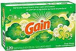 Gain Original Dryer Sheets, 120 Count $2.54 (add-on)