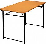 COSCO 4' Adjustable Height Center Fold Table $22