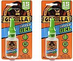 2-Pack Gorilla Super Glue Gel, 15 g $4.55
