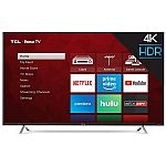 Refurbished TCL 55" Class 4K (2160P) Roku Smart LED TV $260