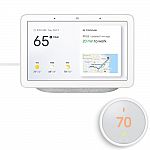Google Home Hub +  Nest Learning Thermostat E $160, or Google Home Hub +  Nest Learning Thermostat 3rd Gen $228