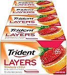 12-Pk of 14-Piece Trident Layers Strawberry + Citrus Sugar Free Gum $5.79 (add-on)